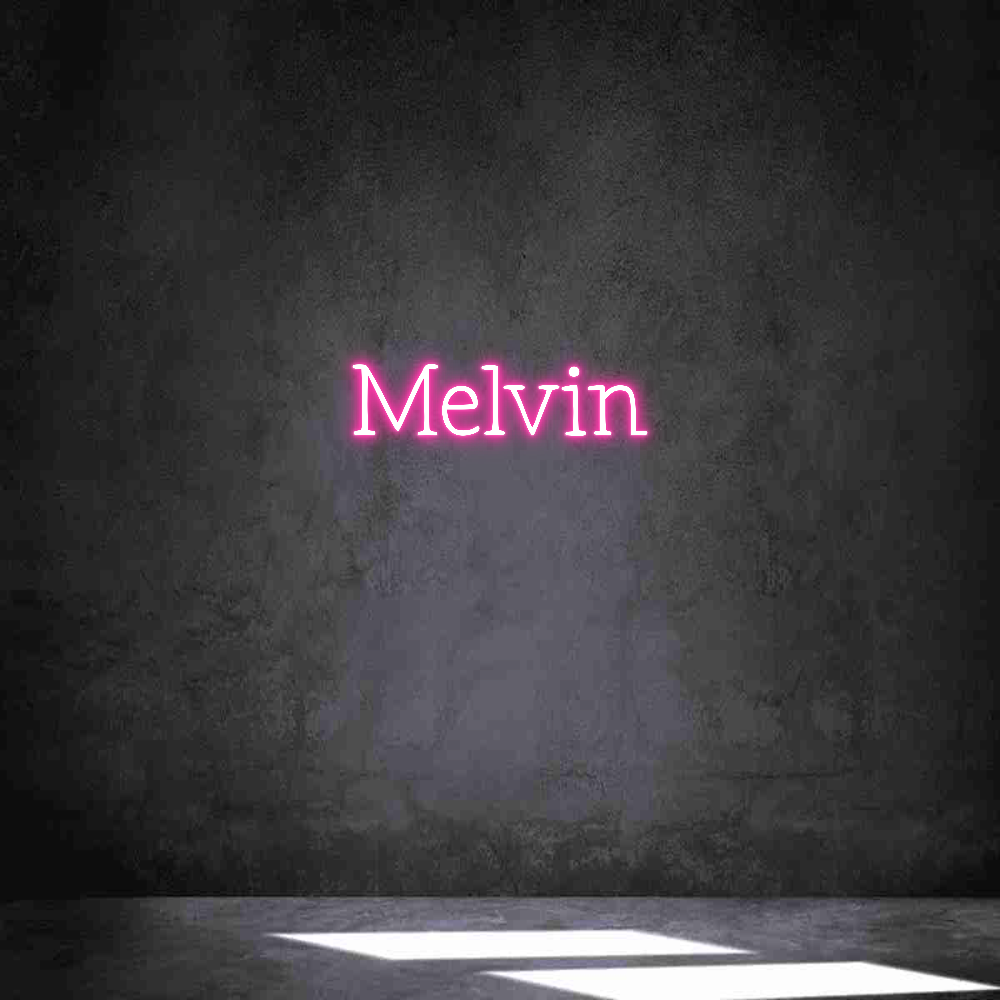 Anpassad neon: Melvin