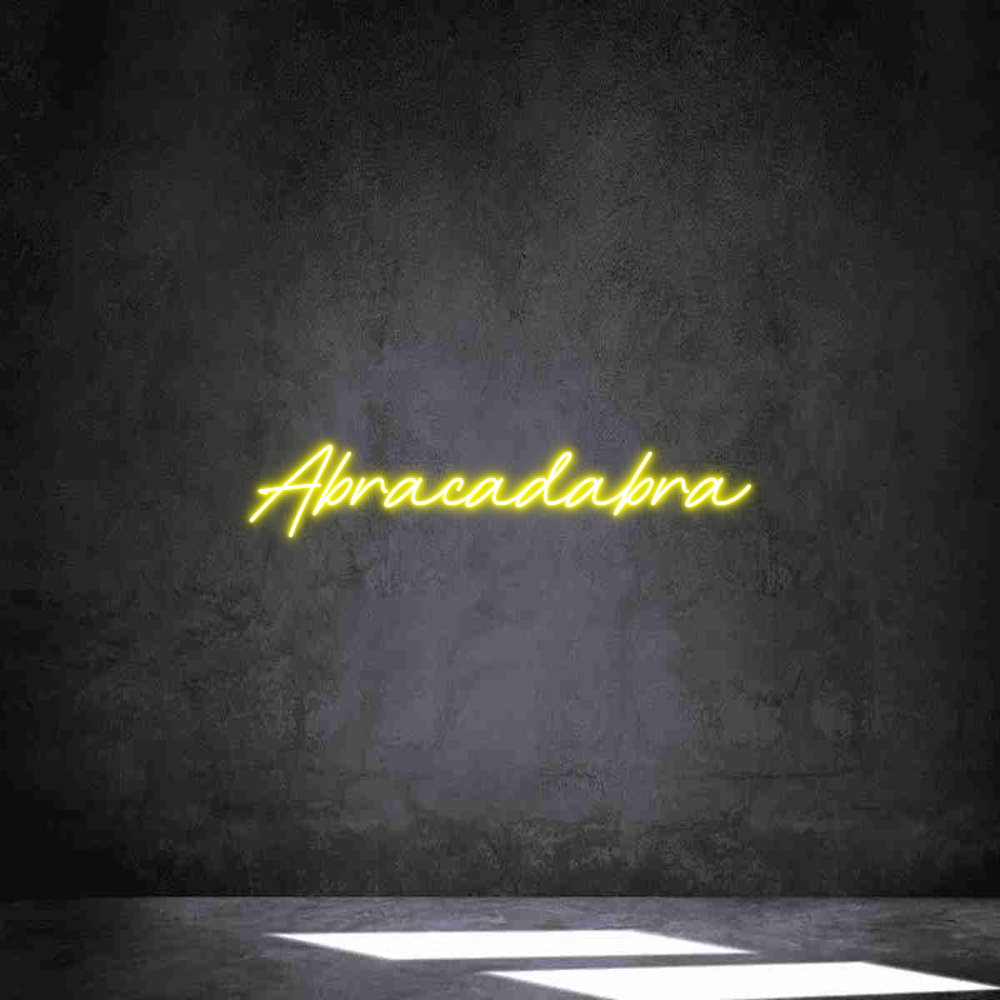 Anpassad neon: Abracadabra