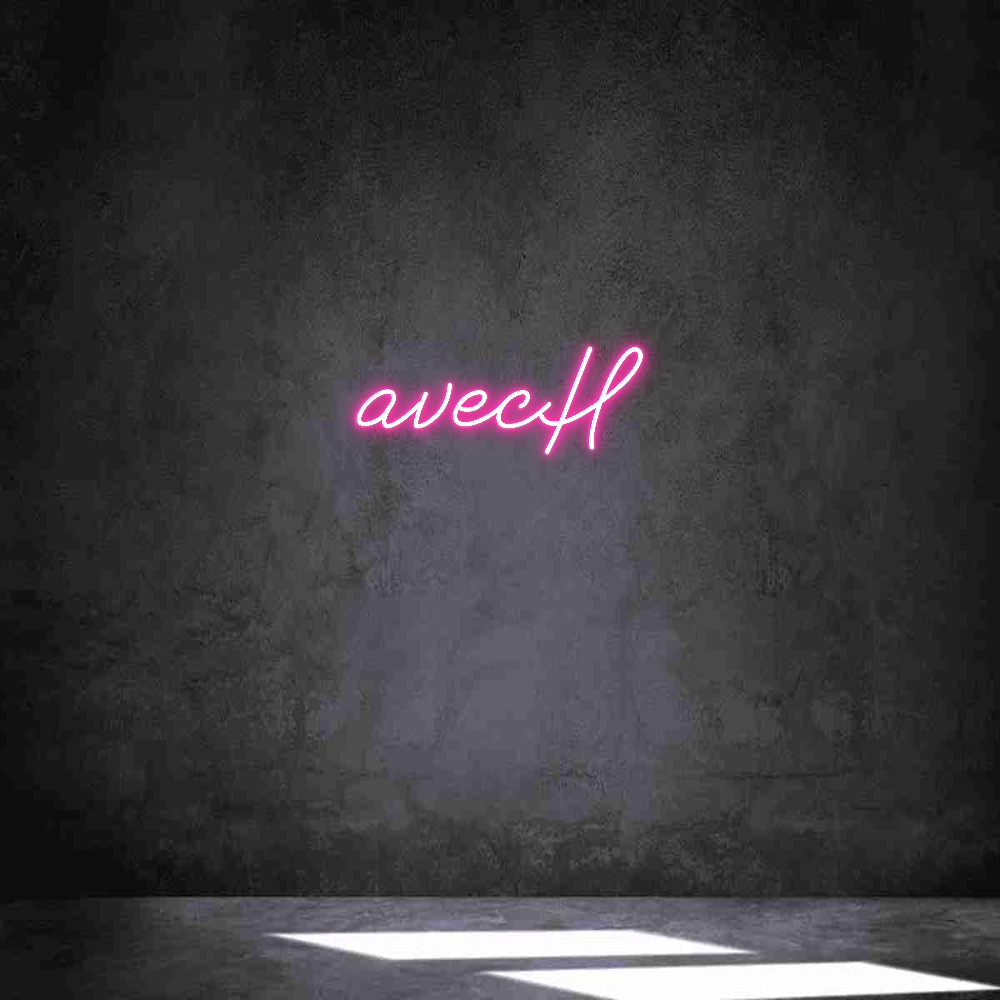 Anpassad neon: avecH