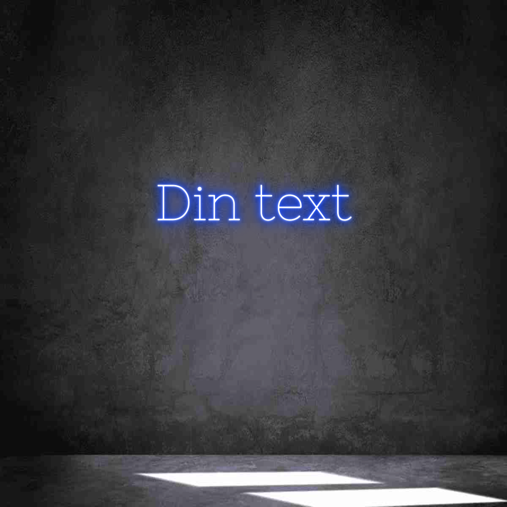 Anpassad neon: Din text