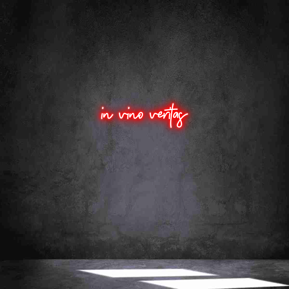 Anpassad neon: in vino veritas