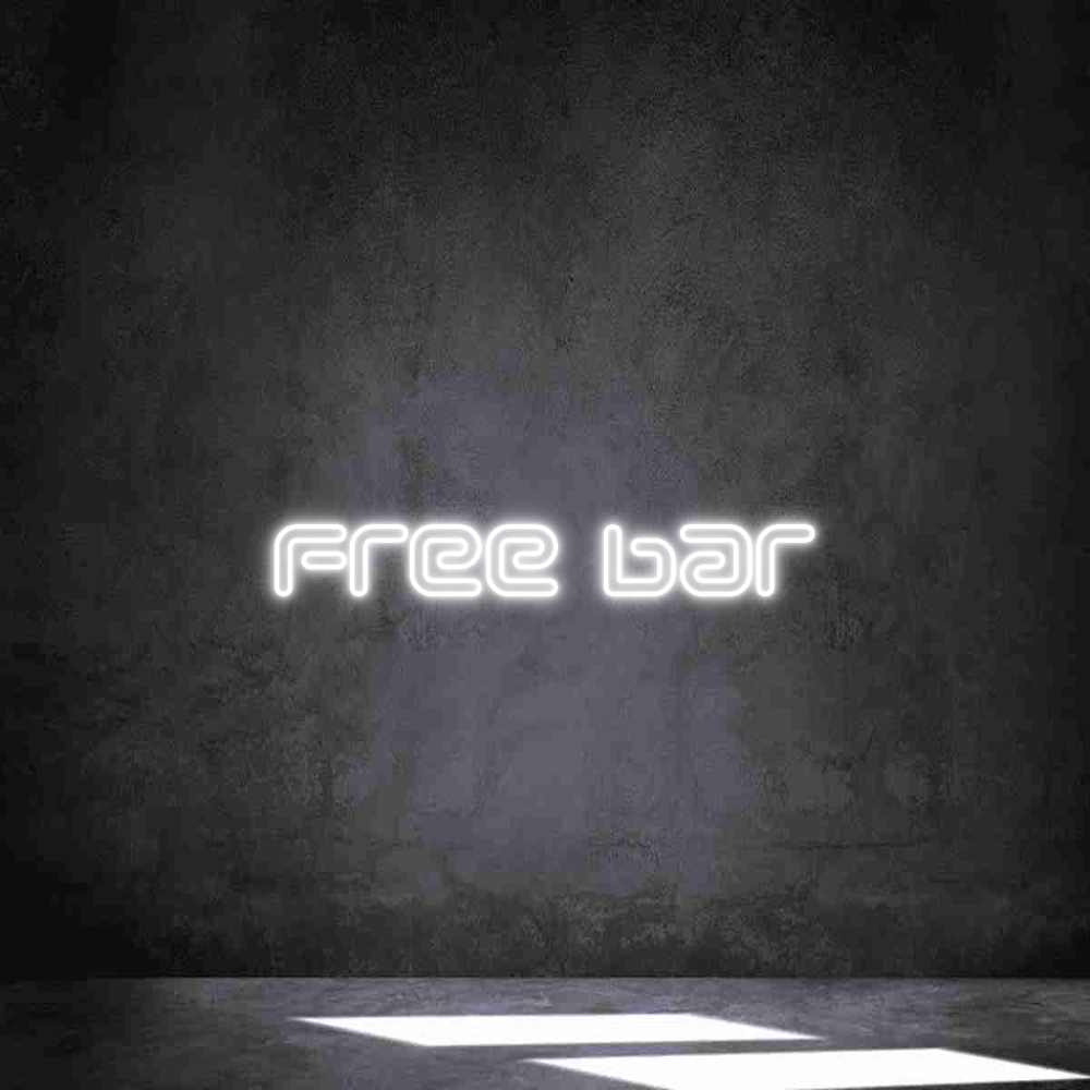 Anpassad neon: Free bar
