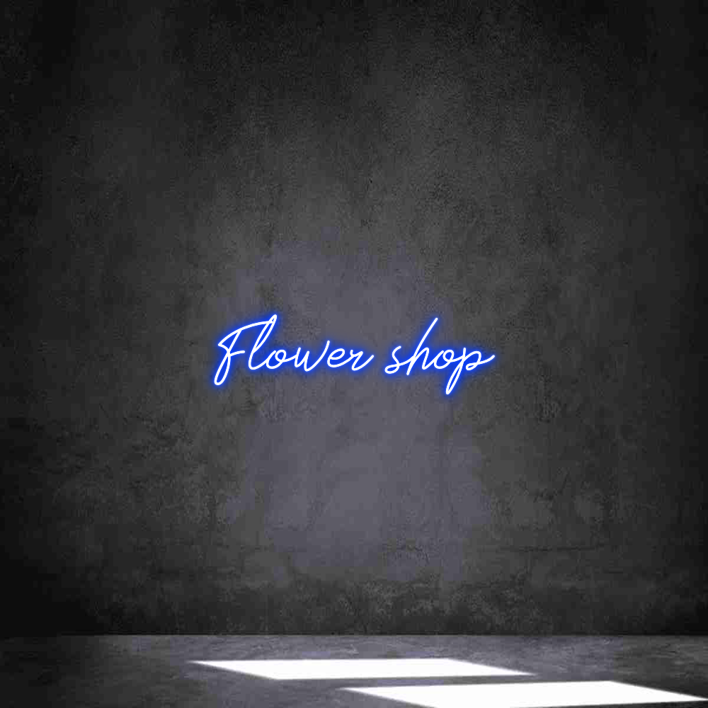 Anpassad neon: Flower shop