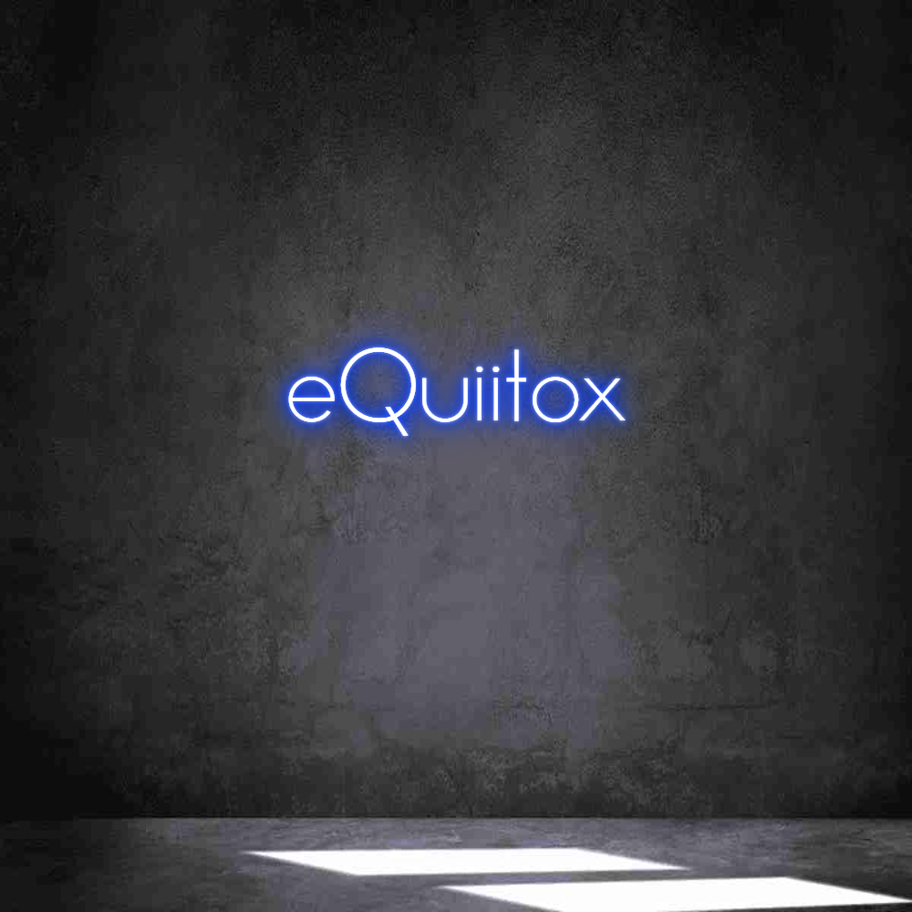 Anpassad neon: eQuiitox