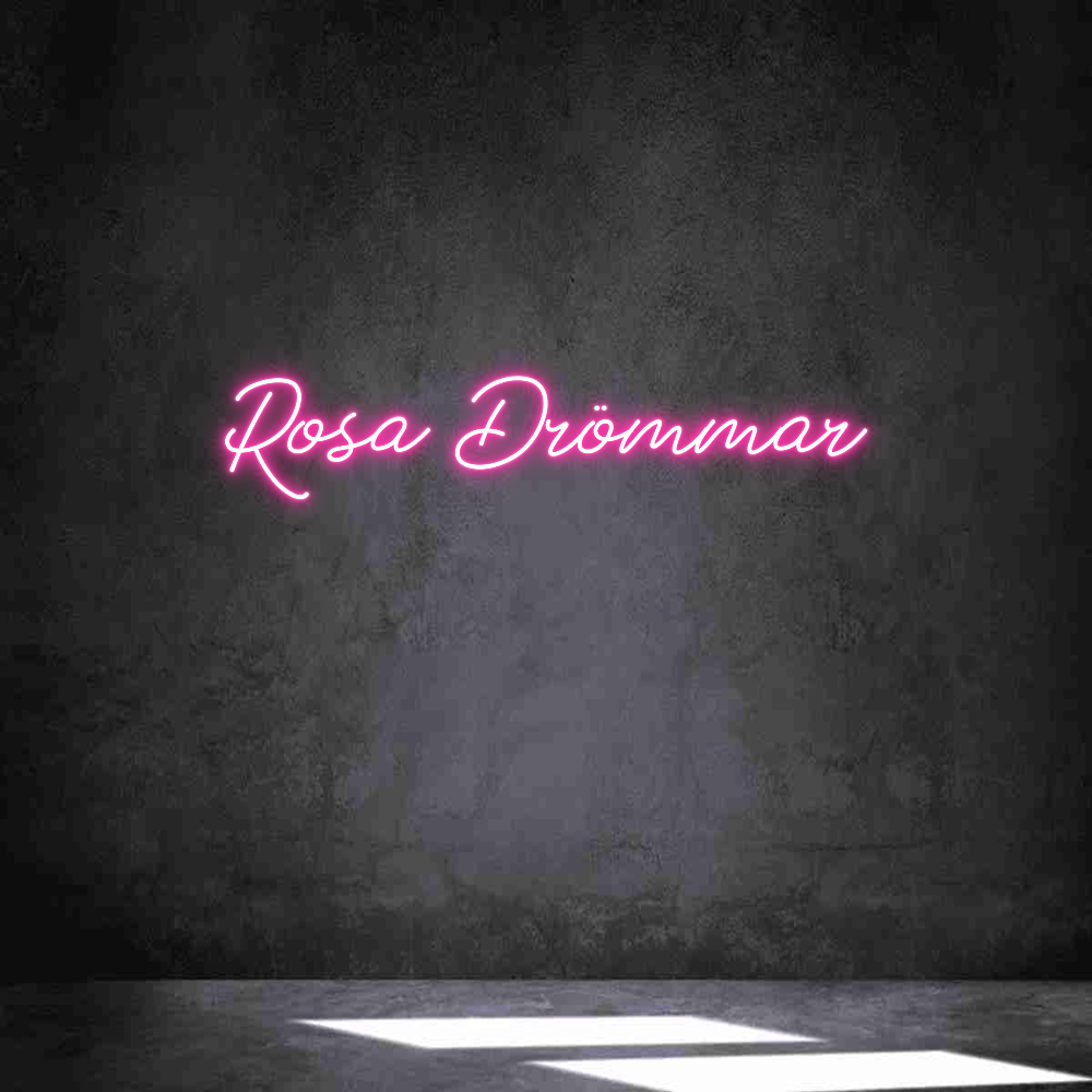 Anpassad neon: Rosa Drömmar