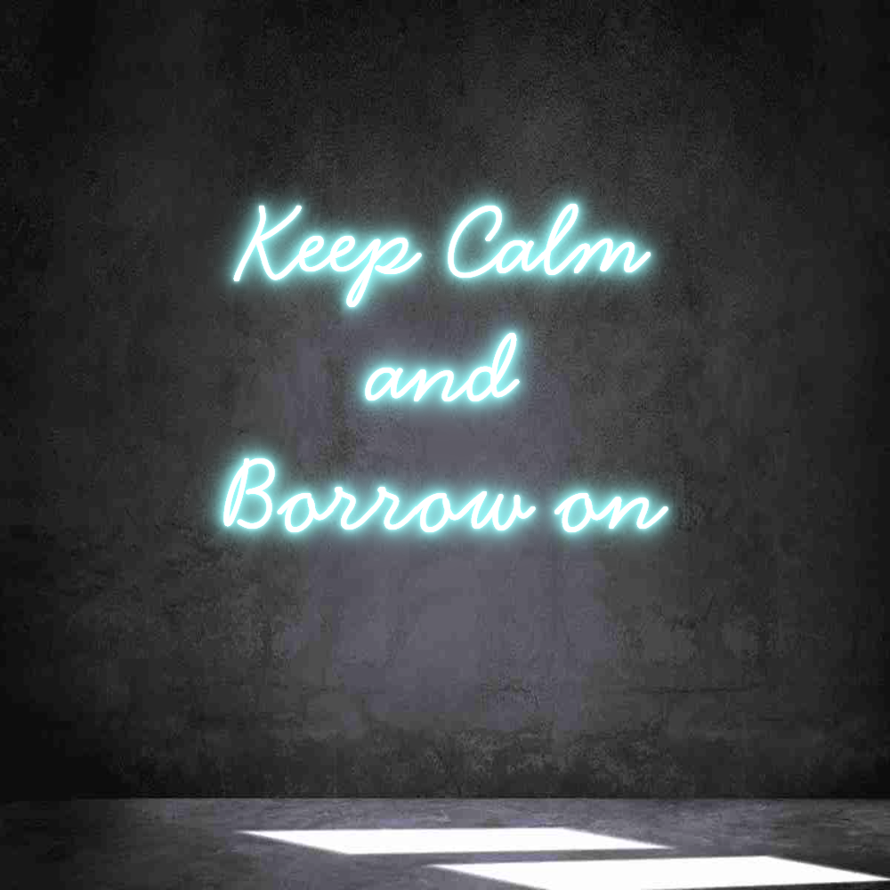 Anpassad neon: Keep Calm
an...