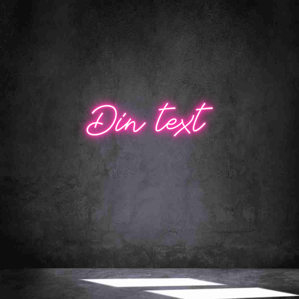 Anpassad neon: Din text