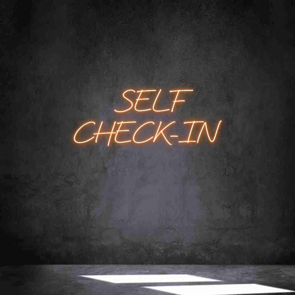 Anpassad neon: SELF
CHECK...