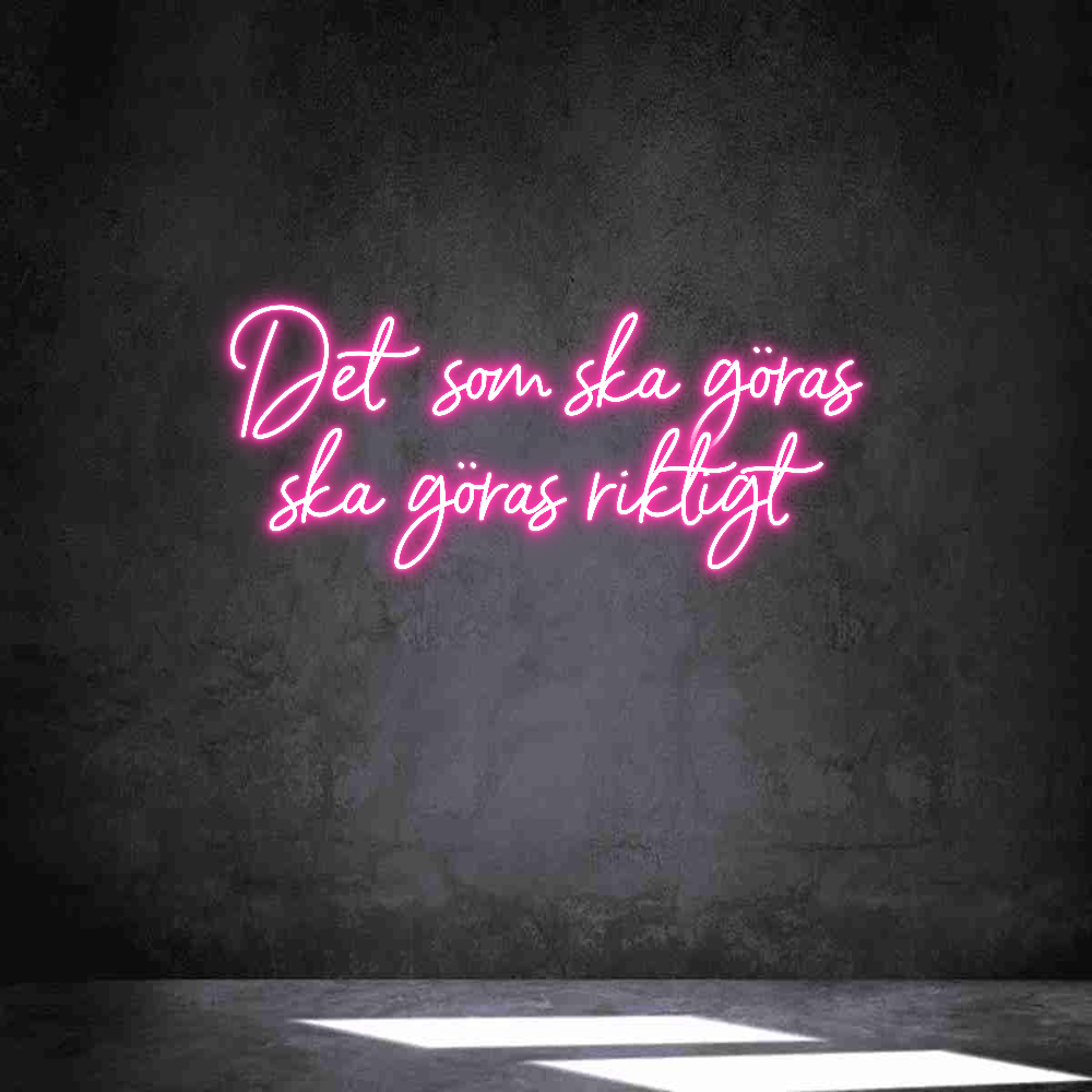 Anpassad neon: Det som ska g...