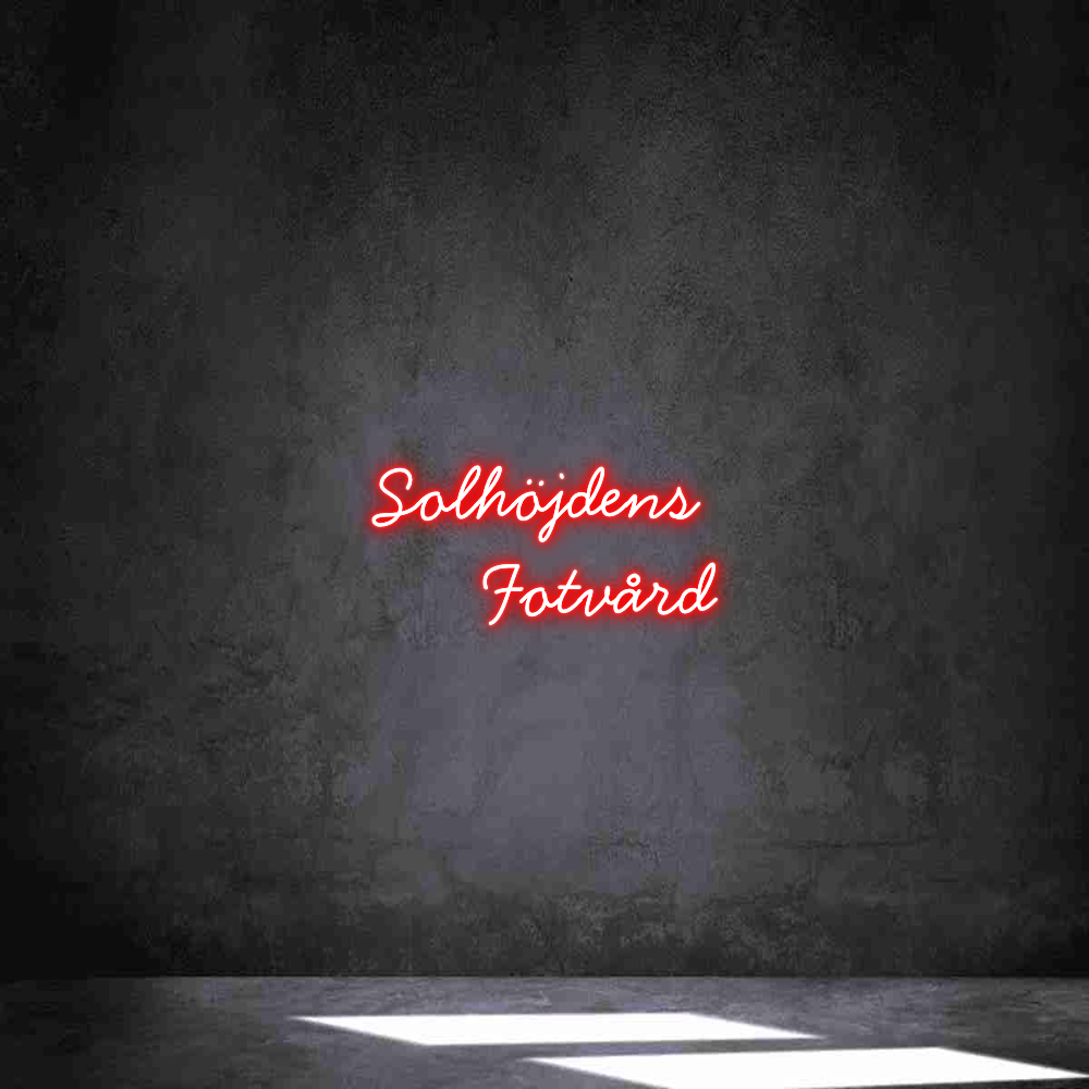 Anpassad neon: Solhöjdens
...