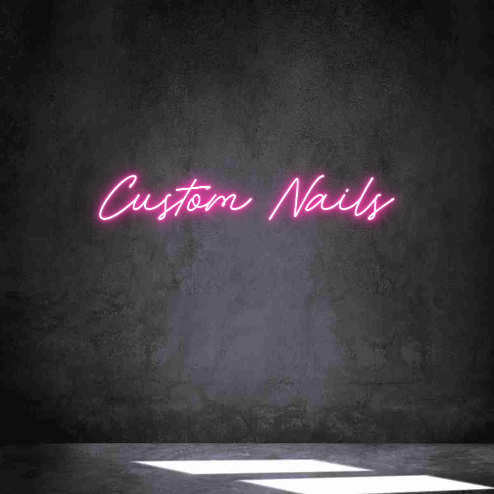 Anpassad neon: Custom Nails