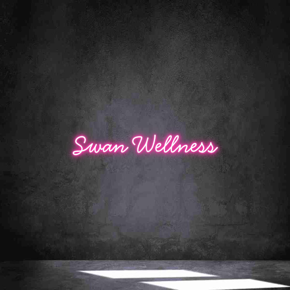 Anpassad neon: Swan Wellness