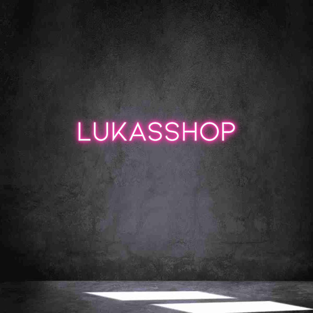 Anpassad neon: LUKASSHOP