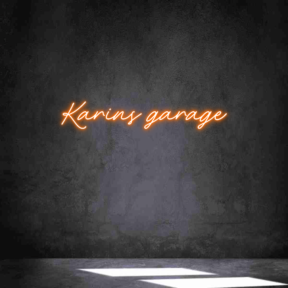 Anpassad neon: Karins garage