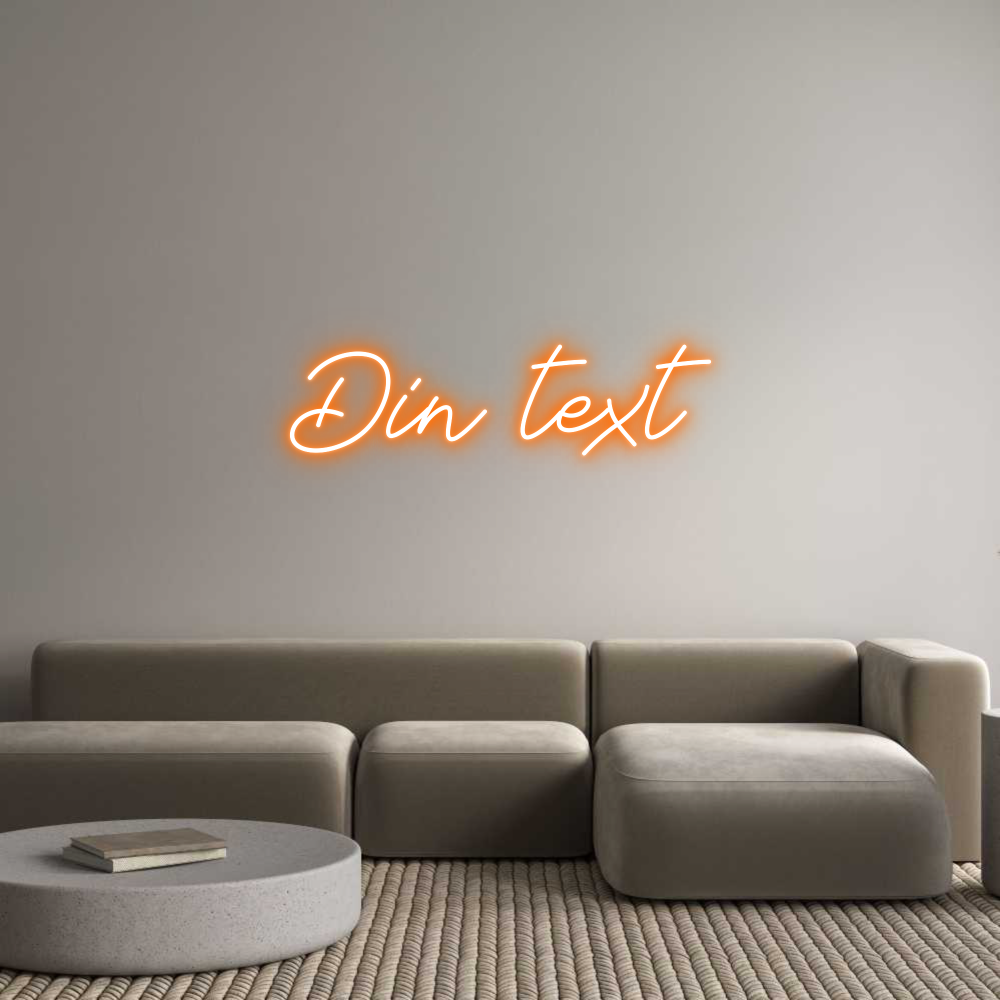 Anpassad neon: Din text