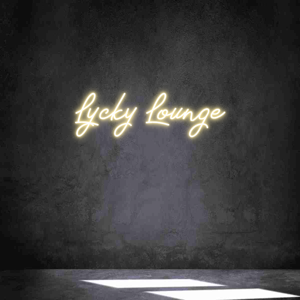 Anpassad neon: Lycky Lounge