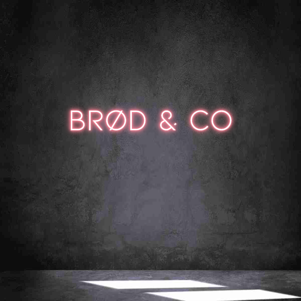 Anpassad neon: BRØD & CO