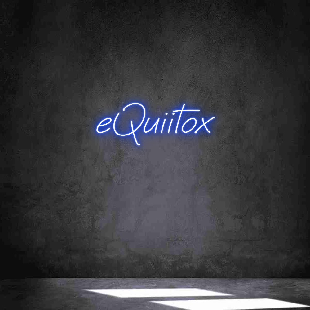 Anpassad neon: eQuiitox