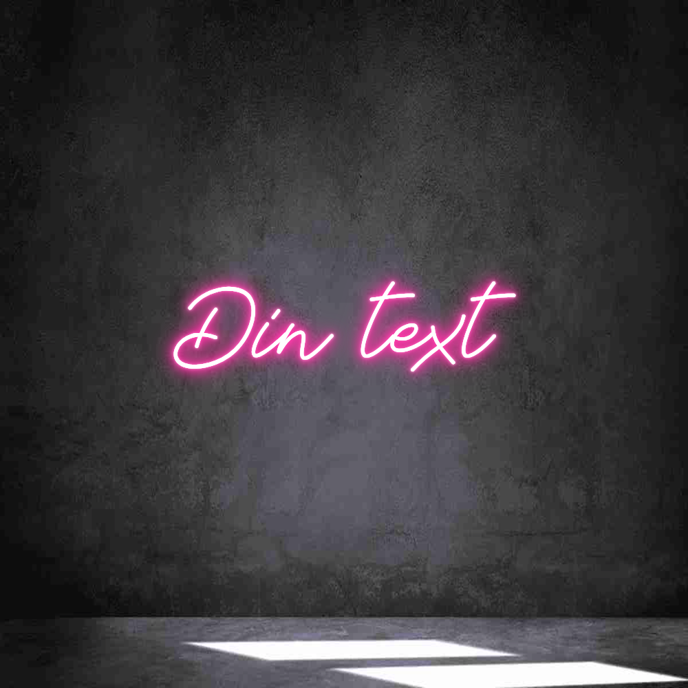 Anpassad neon: Din text
