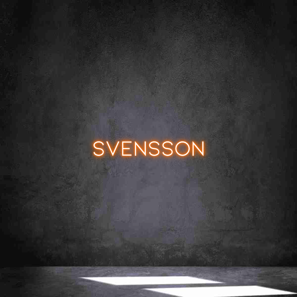 Anpassad neon: SVENSSON