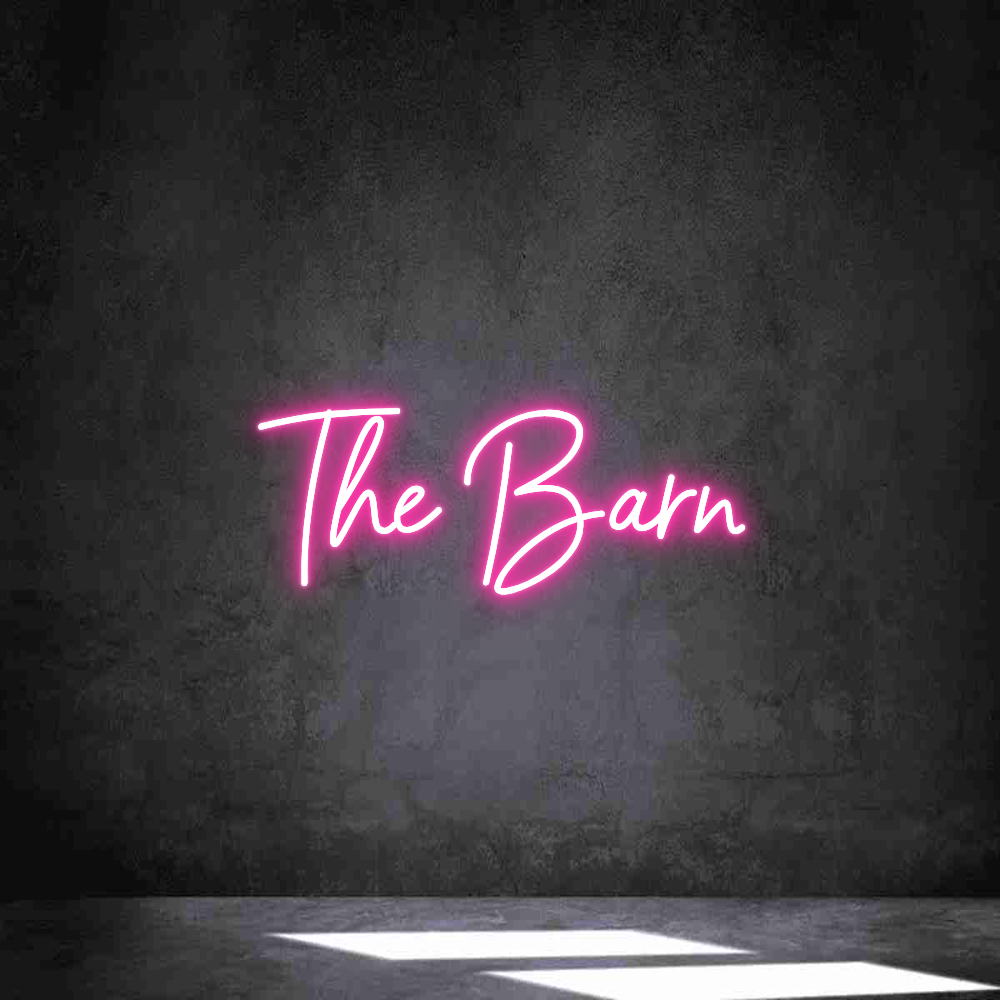 Anpassad neon: The Barn