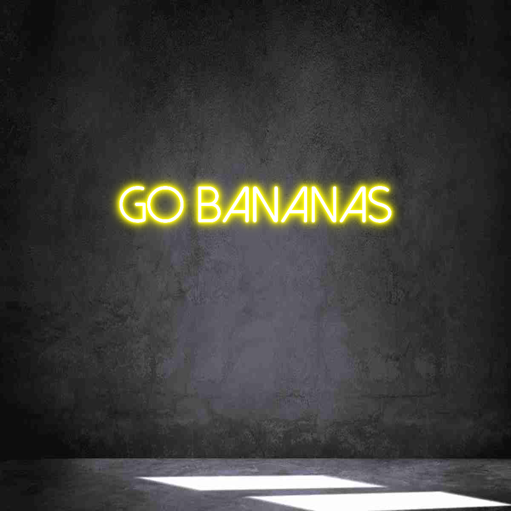 Anpassad neon: GO BANANAS