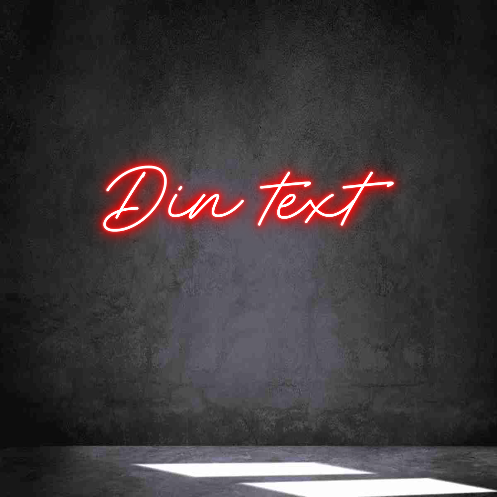 Anpassad neon: Din text