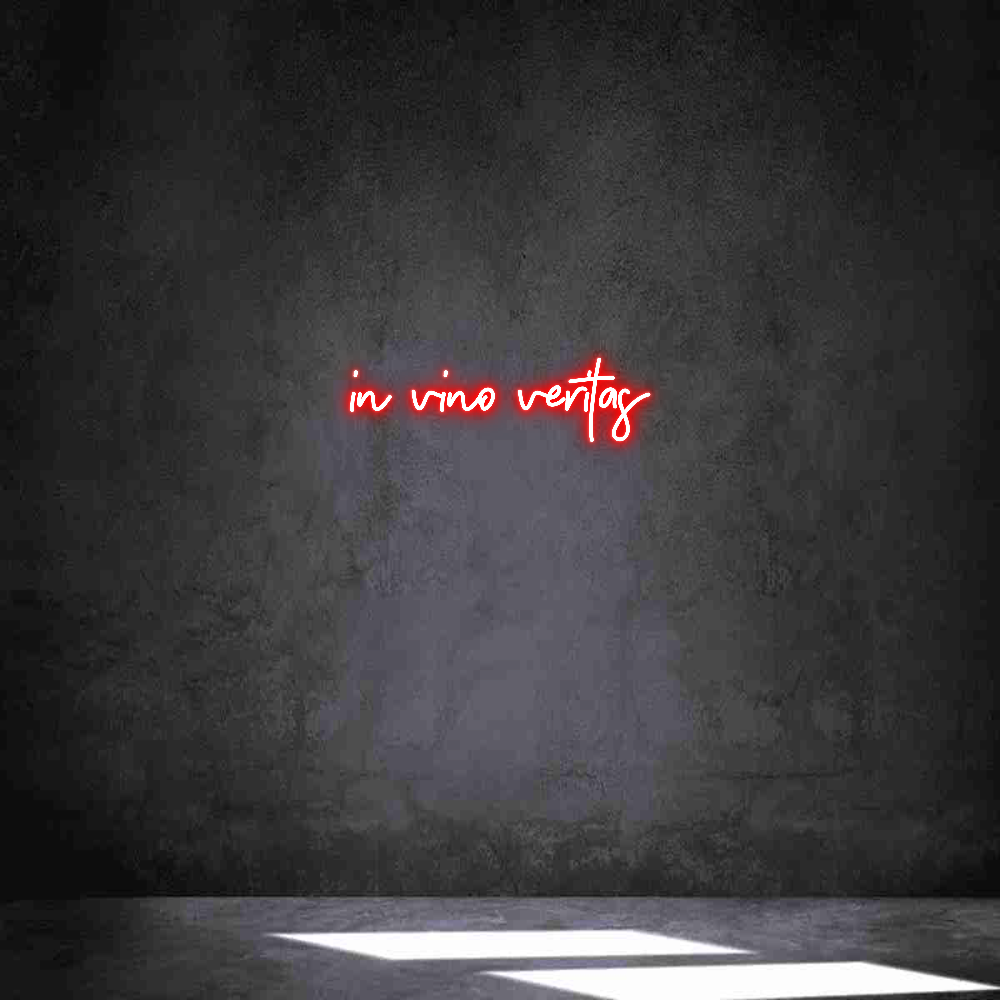 Anpassad neon: in vino veritas