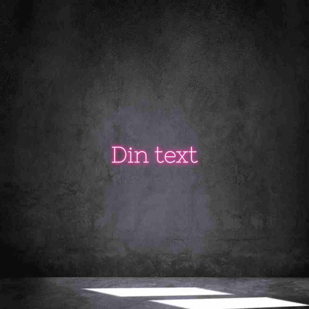Anpassad neon: Din text