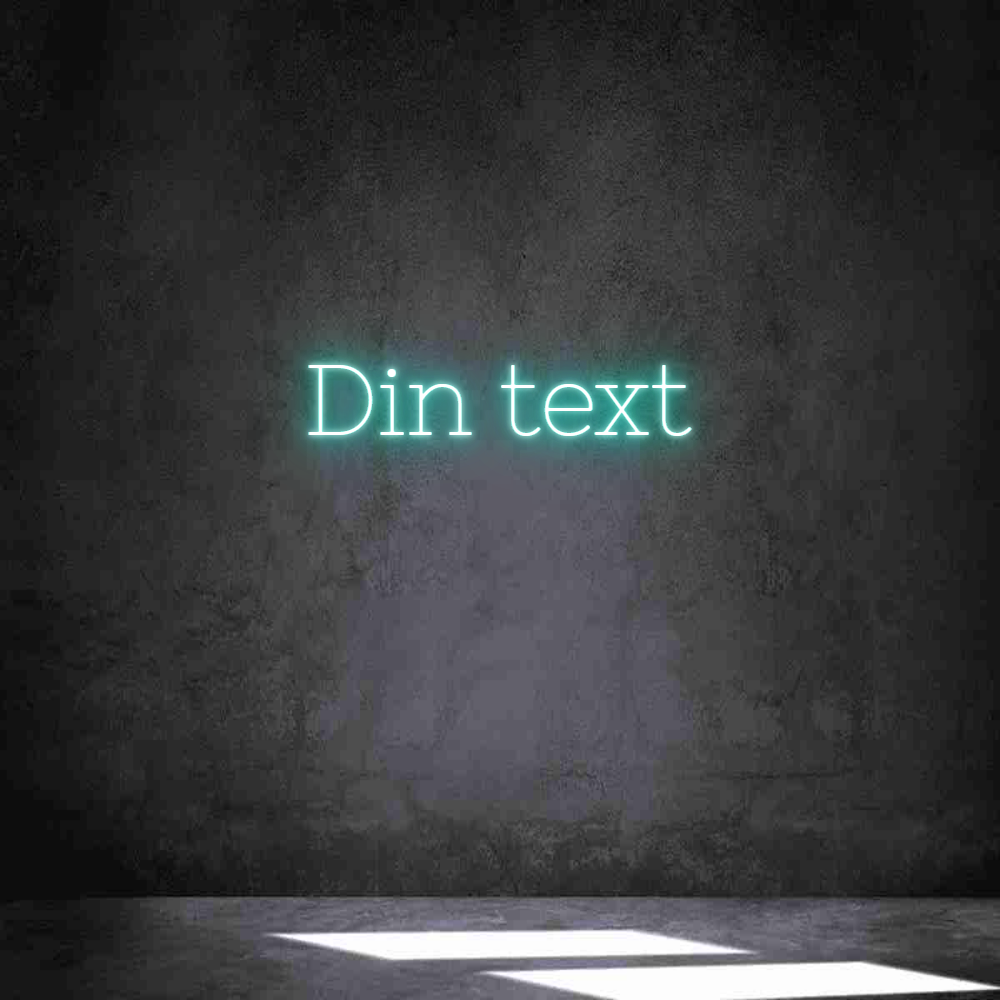 Anpassad neon: Din text