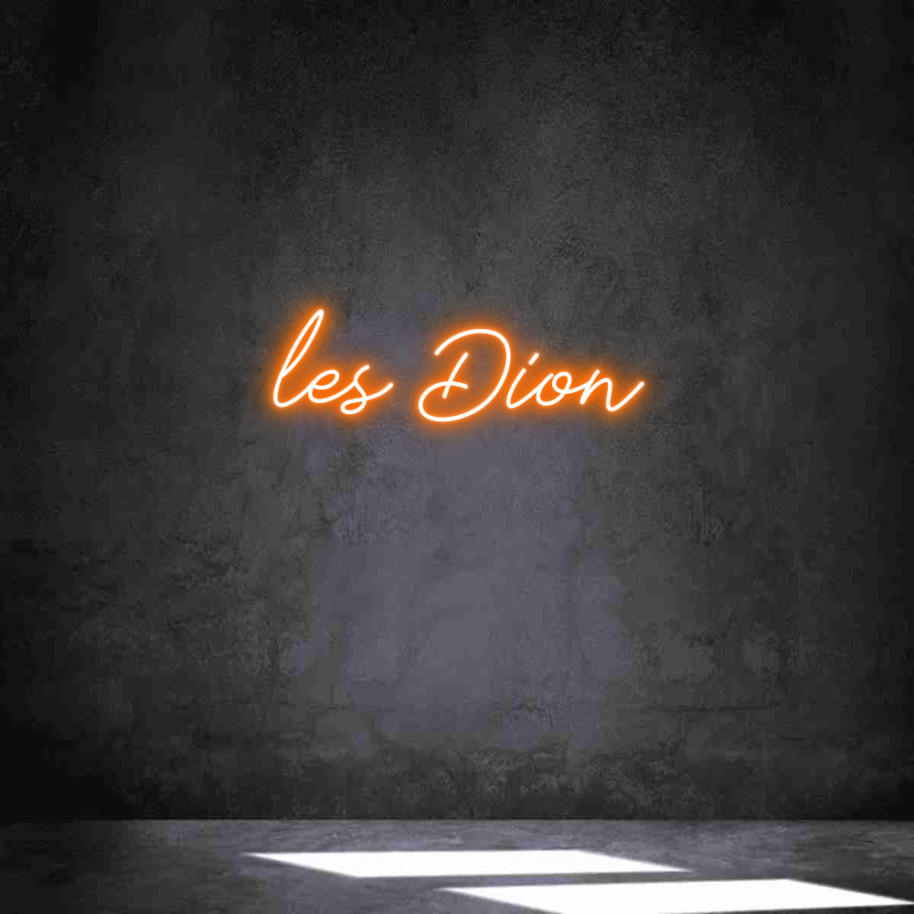 Anpassad neon: les Dion