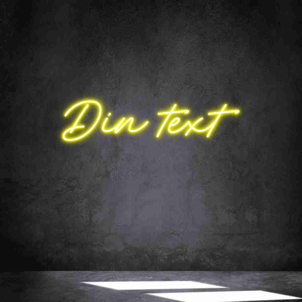 Anpassad neon: Din text