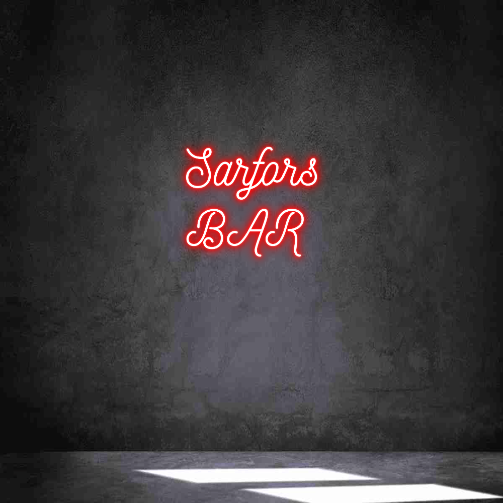 Anpassad neon: Sarfors
BAR