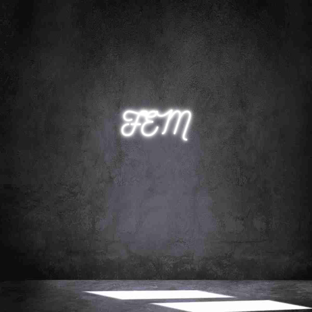 Anpassad neon: FEM
