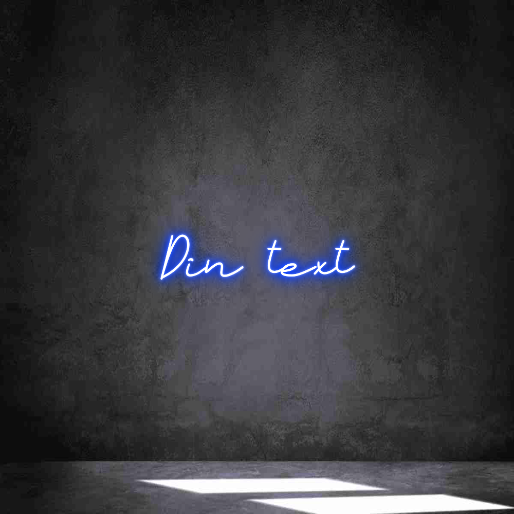 Anpassad neon: Din text
