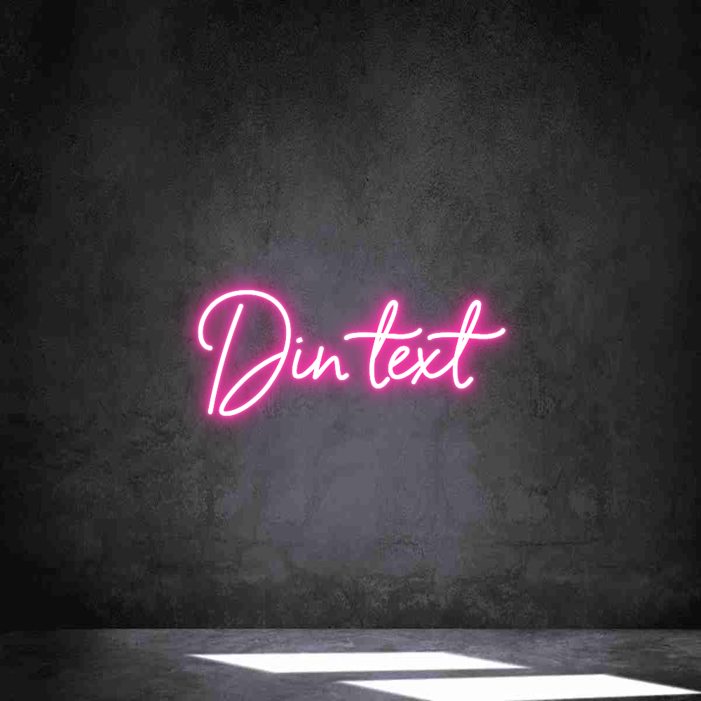 Anpassad neon: Din text