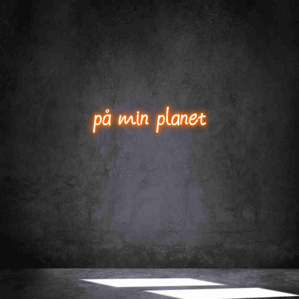 Anpassad neon: på min planet