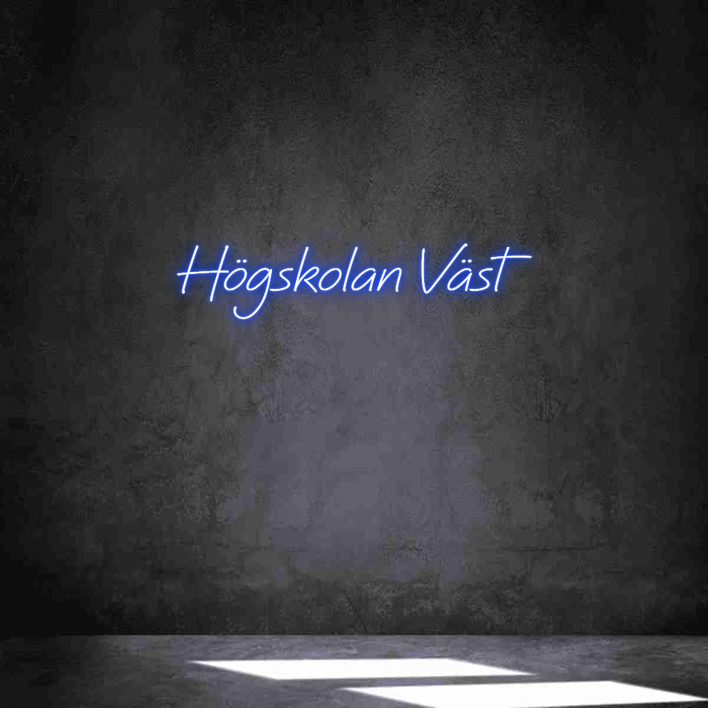Anpassad neon: Högskolan Väst