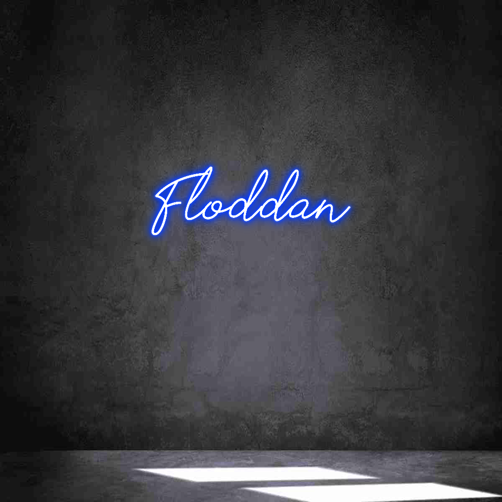 Anpassad neon: Floddan