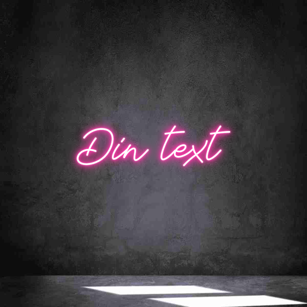 Anpassad neon: Din text
