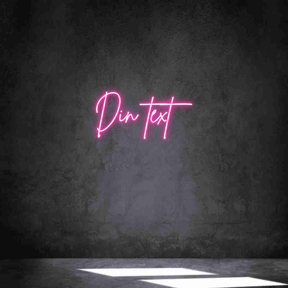 Anpassad neon: Din text