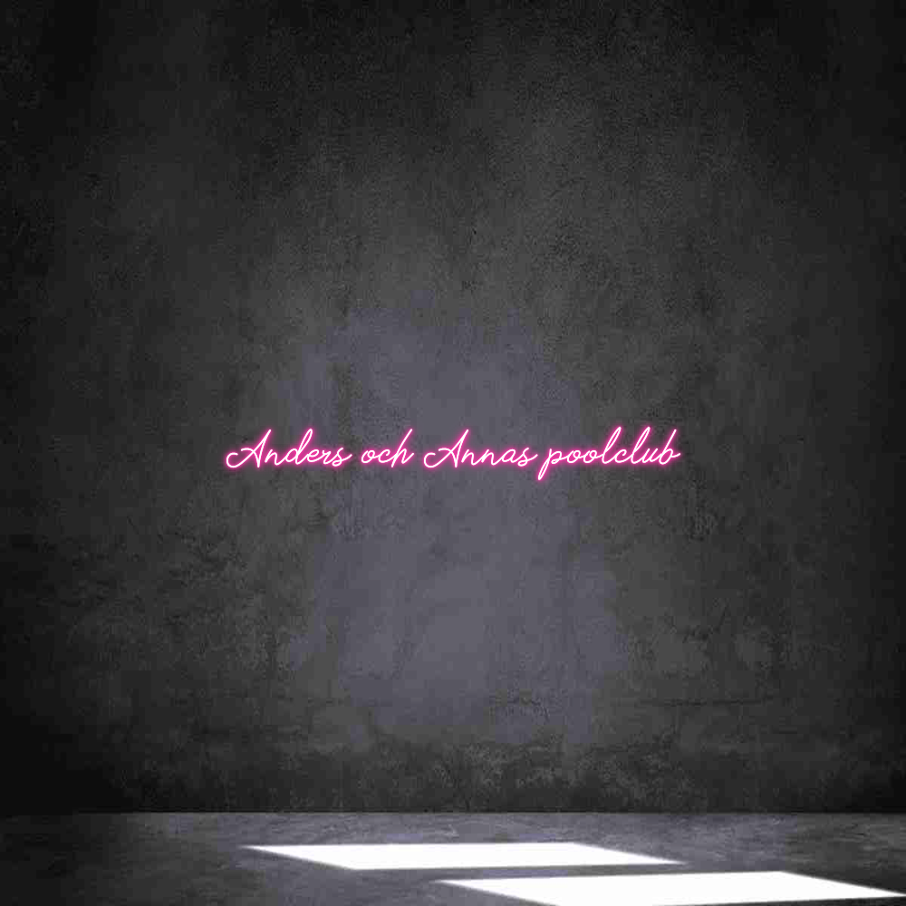 Anpassad neon: Anders och An...
