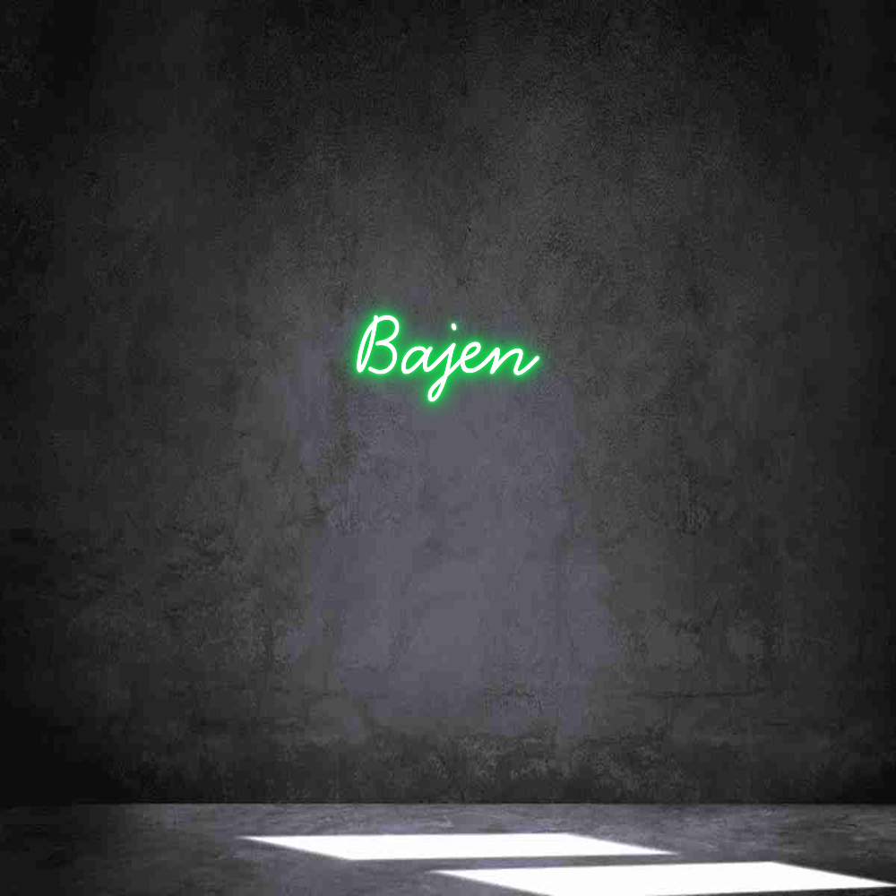 Anpassad neon: Bajen