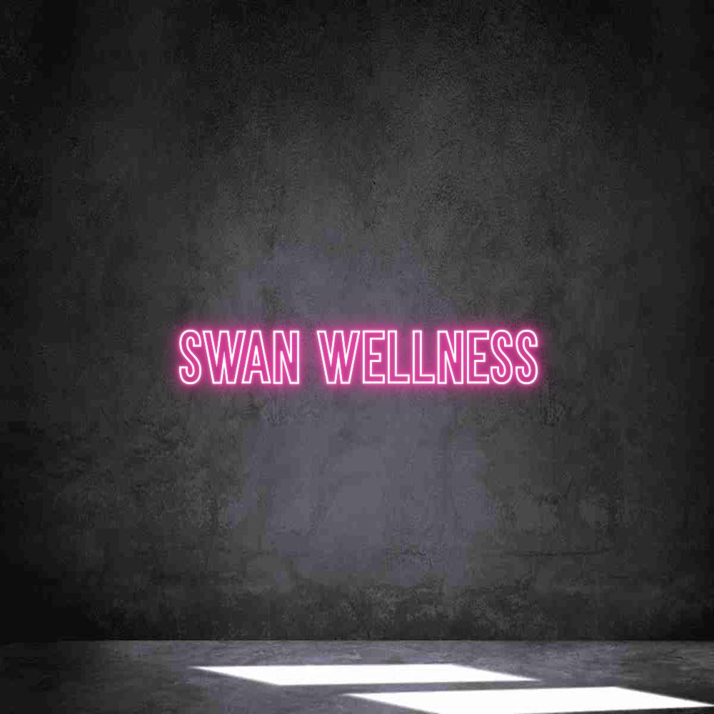 Anpassad neon: Swan Wellness