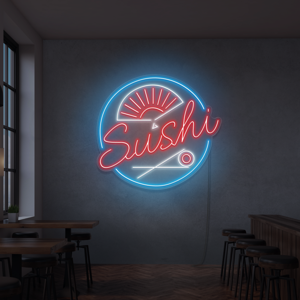 Neonskylt Sushi