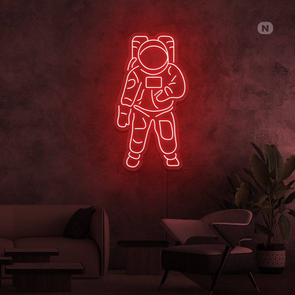 Neonskylt Astronaut