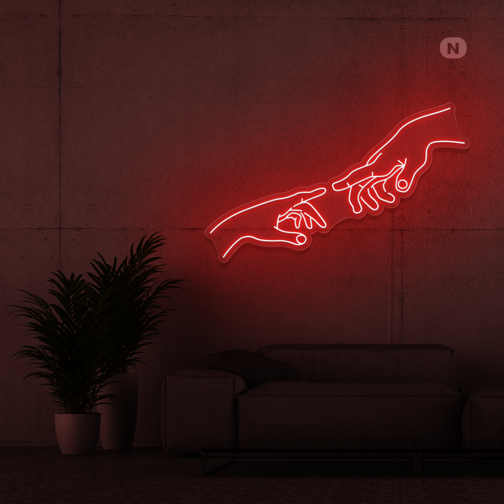 Neonskylt Anslutning