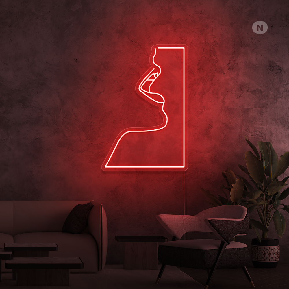 Neonskylt Förförelse