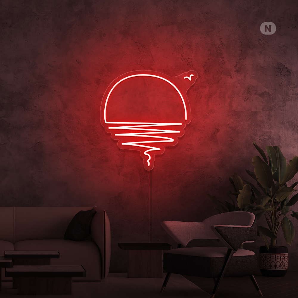 Neonskylt Solnedgång