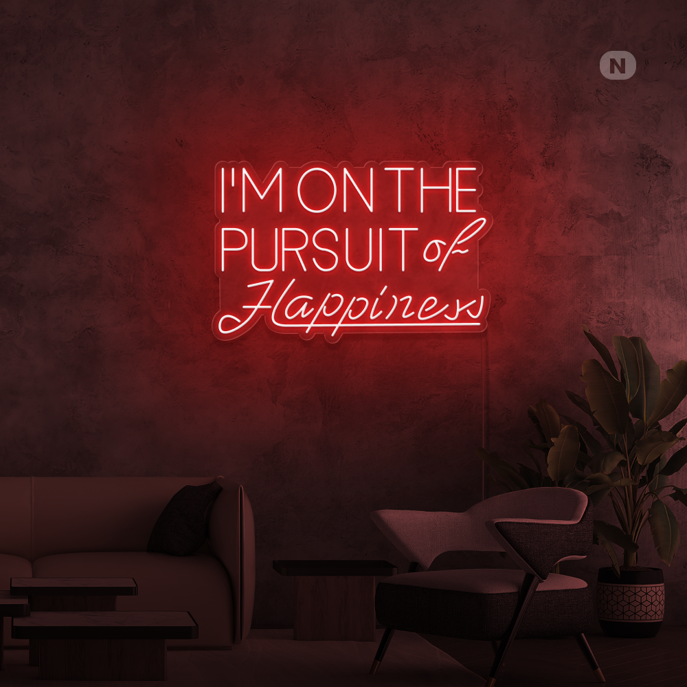 Neonskylt Hapiness